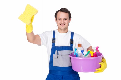 Local domestic cleaning visit in a Hepherdsbush apartment