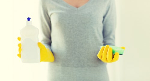 Final wipe-down and floor cleaning after building work in Hepherdsbush