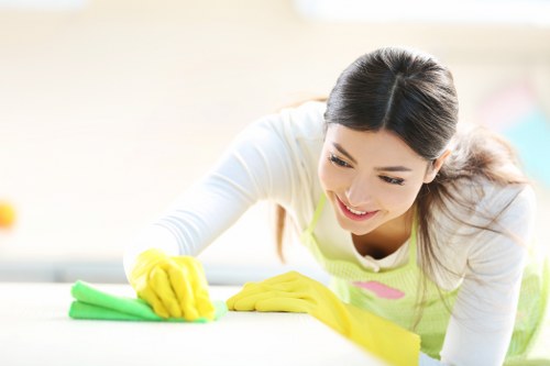 Shopfront window cleaning for a business in Hepherdsbush