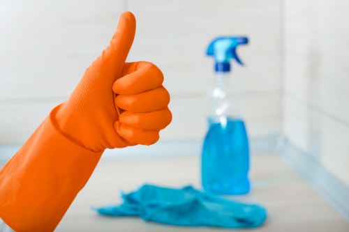 Commercial cleaners working around access and parking challenges in West London