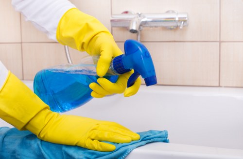 Local Airbnb cleaner preparing a Hepherdsbush apartment for new guests