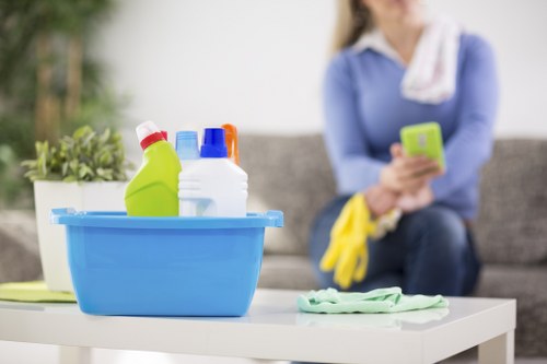 Regular office cleaning routine for meeting rooms and shared workspaces