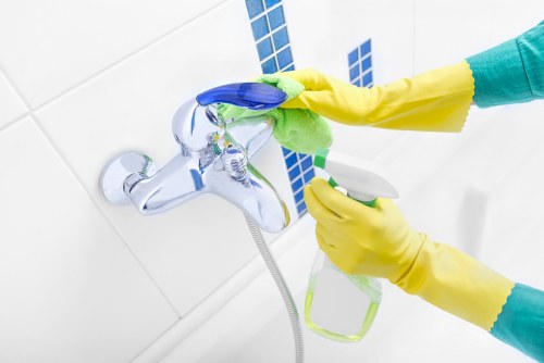 Professional local cleaners working in a Hepherdsbush flat